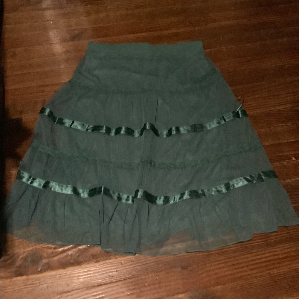 Matilda Jane Teal Skirt Size Large NWT